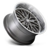 22" US Mag U139 Santa Cruz 22x10.5 5x5.0 Anthracite Diamond Cut Lip Wheel 0mm