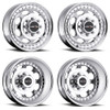 Set 4 16" Vision HD 181Z 2 Front 2 Rear Dually Chrome Wheels 16x6 8x6.5 Rims