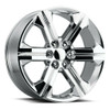 Set 4 22" Voxx Replica Denali 3 Chrome Wheels 22x9 6x5.5 24mm Rims For Chevy