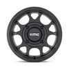 Set 4 KMC Powersports KS137 Toro S Utv 15x7 4x137 Satin Black Wheels 15" 10mm