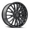 22" Kraze Double Down 22x8.5 Gloss Black 5x4.25 5x4.5 Wheel 38mm Performance Rim