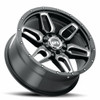 17" Voxx G-FX TR-18 Gloss Black Milled Wheel 17x8.5 5x5 12mm Rim
