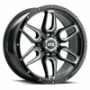 20" Voxx G-FX TR-18 Gloss Black Milled Wheel 20x9 6x5.5 12mm Rim
