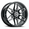 18" Voxx G-FX TR-18 Gloss Black Milled Wheel 18x9 6x5.5 12mm Rim