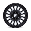 Set 4 Fuel FC857 Rincon 17x9 6x5.5 Gloss Black Milled Wheels 17" 1mm Rims