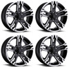 Set 4 18" Ultra 235B Maverick  18x9 Wheels 6x5.50 +25mm