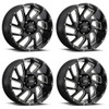 Set 4 20" Ultra 221BM Carnage  20x9 Wheels 5x5.50 +18mm