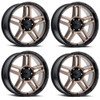 Set 4 18" Ultra 258BZ Prowler Truck  18x9 Wheels 6x5.50 -12mm