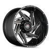 22" American Truxx Spiral 22x12 Black Milled 6x5.5 Wheel -44mm Lifted Rim