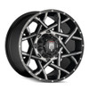 20" American Truxx Gridlock 20x12 Black Machined 8x170 Wheel -44mm Lifted Rim