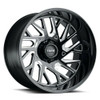Tuff T4B 20x12 8x6.5 Gloss Black W/ Milled Spokes Wheel 20" -45mm Rim Tuff T4B 20x12 8x6.5 Gloss Black W/ Milled Spokes Wheel 20" -45mm Rim