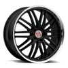 Victor Equipment Lemans 20x11 5x130 Gloss Black W  Mirror Cut Lip Wheel 20" 49mm