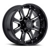Black Rhino Sierra 20x11.5 6x5.5 Gloss Black W  Milled Spokes Wheel 20" -44mm