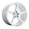 OHM Amp 21x10 5x120 Silver Machined Wheel 21" 30mm Rim