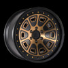 18" Mayhem Flat Iron 18x9 Matte Black W Bronze Tint 6x135 Wheel 0mm Truck Rim