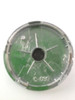 Drag Wheel Center Hub Cap Silver w/ Chrome C-030 2.5" Diameter DRG24