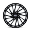 Set 4 Moto Metal MO811 Combat 22x10 5x5 Gloss Black Milled Wheels 22" -18mm Rims