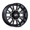 Set 4 Moto Metal MO810 Legacy 17x9 8x6.5 Gloss Black Machined Wheels 17" 20mm