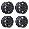 Set 4 MSA Offroad M49 Creed 16x7 4x110 Matte Black Wheels 16" 10mm Rims