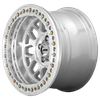 Set 4 18" KMC KM235 Grenade Crawl Beadlock 18x9 8x6.5 Machined Wheels -24mm Rims