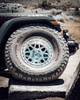 Set 4 18" KMC KM235 Grenade Crawl Beadlock 18x9 8x6.5 Machined Wheels -24mm Rims