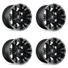 Set 4 Fuel D851 Vapor 20x10 8x170 Matte Black Gray Tint Wheels 20" -18mm