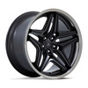 Set 4 Asanti Black ABL-46 Duke 20x9 5x120 Satin Black With Ddt Wheels 20" 15mm