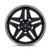 Set 4 Asanti Black ABL-46 Duke 20x9 5x120 Satin Black With Ddt Wheels 20" 15mm