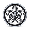 Asanti Black ABL-46 Duke 20x10.5 5x115 Gloss Black Machined Wheel 20" 18mm Rim