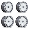 Set 4 Asanti Black ABL45 Aristocrat 22x9 5x4.25 5x4.5 Platinum Wheels 22"