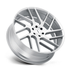 Status Juggernaut 20x9 5x5.5 Silver W/ Brushed Machined Face Wheel 20" 20mm Rim