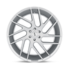 Status Juggernaut 20x9 5x5.5 Silver W/ Brushed Machined Face Wheel 20" 20mm Rim