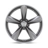 20" American Racing TTF 20x9.5 5x4.5 32mm Matte Anthracite Machined Lip Wheel