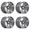 Set 4 American Racing TTF 20x12 5x115 Matte Anthracite Machined Wheels 20" 6mm