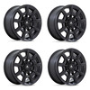 Set 4 Asanti Black ABL-41 Esquire 22x9 5x4.25 5x4.5 Satin Black Wheels 22" 38mm