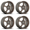 Set 4 Motegi MR131 17x7 5x100 Matte Bronze Wheels 17" 45mm Rims