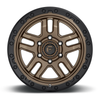 Set 4 20" Fuel D702 Ammo 20x9 6x5.5 Matte Bronze Black Bead Ring Wheels 1mm Rims