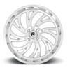 Set 4 Fuel UTV D203 Kompressor 20x7 4x137 High Luster Polished Wheels 20" 13mm