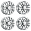 Set 4 Performance Replicas PR207 20x8.5 8x6.5 Chrome Wheels 20" 15mm Rims