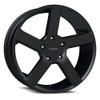 20" Vision Street 472 Switchback Satin Black Wheel 20x9 5x5.5 15mm For Dodge Ram