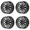 Set 4 22" Fittipaldi Wheels FA14B 22x10 Gloss Black 6x135 6x5.5 -19mm Truck Rims