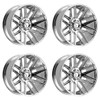 Set 4 20" Fittipaldi Wheels FA14MC 20x9 Mirror Coat 8x180 18mm For Chevy GMC Rim