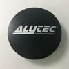Alutec Satin Black Silver Logo Custom Wheel Center Cap 2.75" N37
