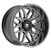 Set 4 20" Fittipaldi Wheels FA19BM 20x9 Gloss Black Milled 5x5 5x135 00mm Rims