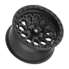 17" Fittipaldi Wheel FT101SB 17x9 Satin Black 5x150 -12mm Lifted For Toyota Rim