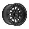 17" Fittipaldi Wheel FT101SB 17x9 Satin Black 5x150 -12mm Lifted For Toyota Rim
