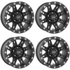 Set 4 Pro Comp PA31 Stryler 16x8 5x5 Flat Black Wheels 16" 0mm Rims
