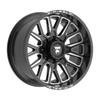 20" Fittipaldi Wheel FA18BM 20x9 Gloss Black Milled 8x170 18mm For Ford Rim