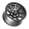 20" Fittipaldi Wheel FT104AB 20x9 Satin Anthracite Satin Black Lip 8x6.5 8mm Rim