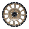 Pro Comp PA34 Rockwell 17x8 5x5.0 Matte Bronze With Black Lip Wheel 17" 0mm Rim
